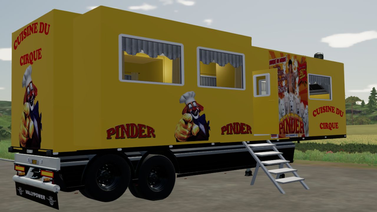 Кухонный трейлер Pinder Circus FS22 - KingMods