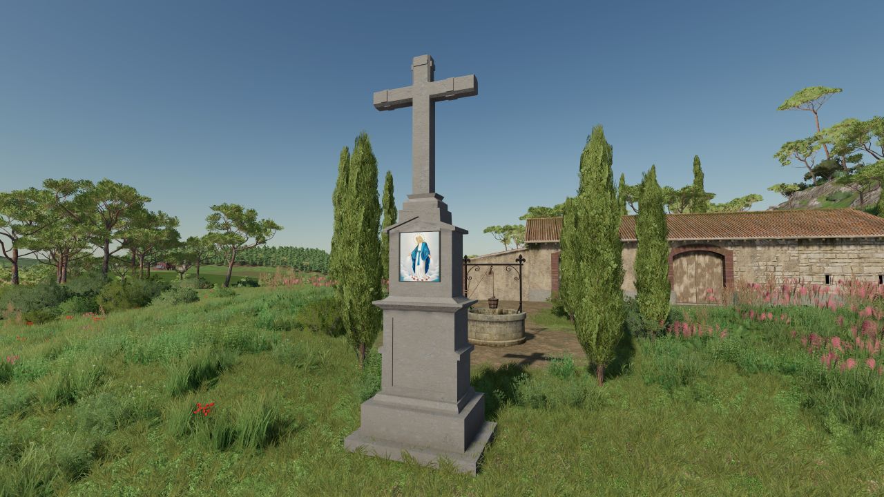 Placeable cross