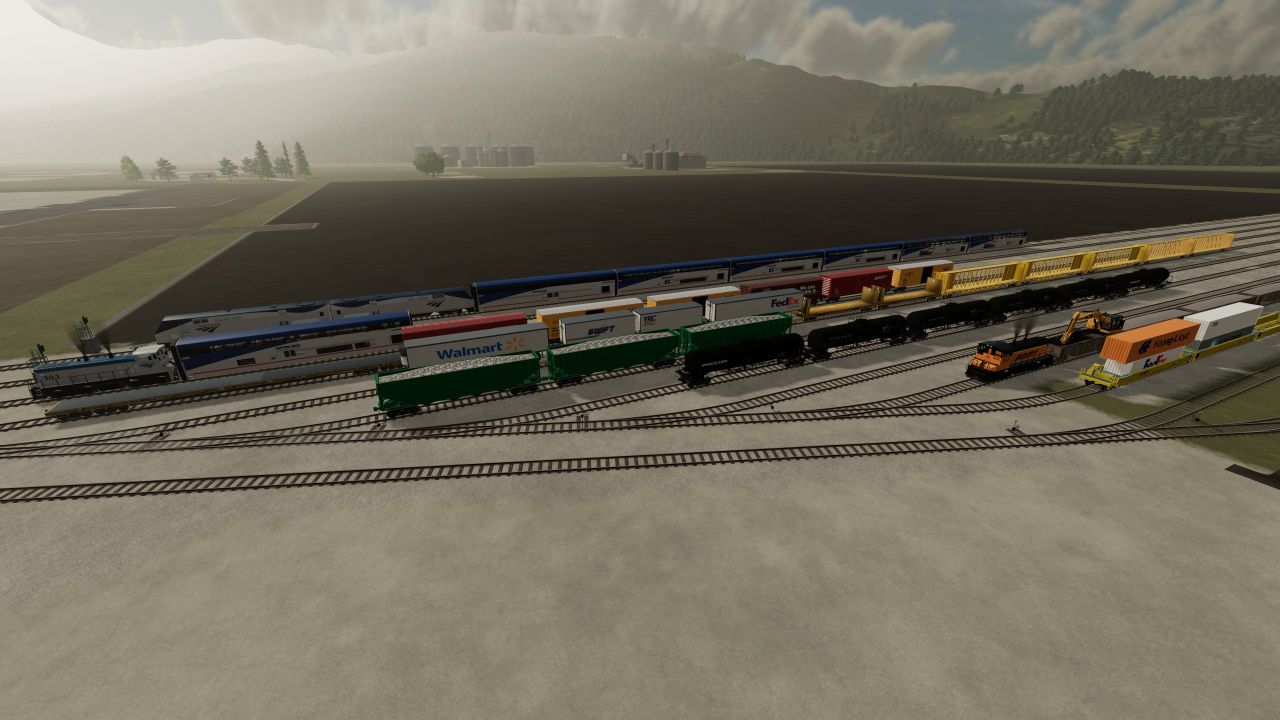 Placeable railway tracks