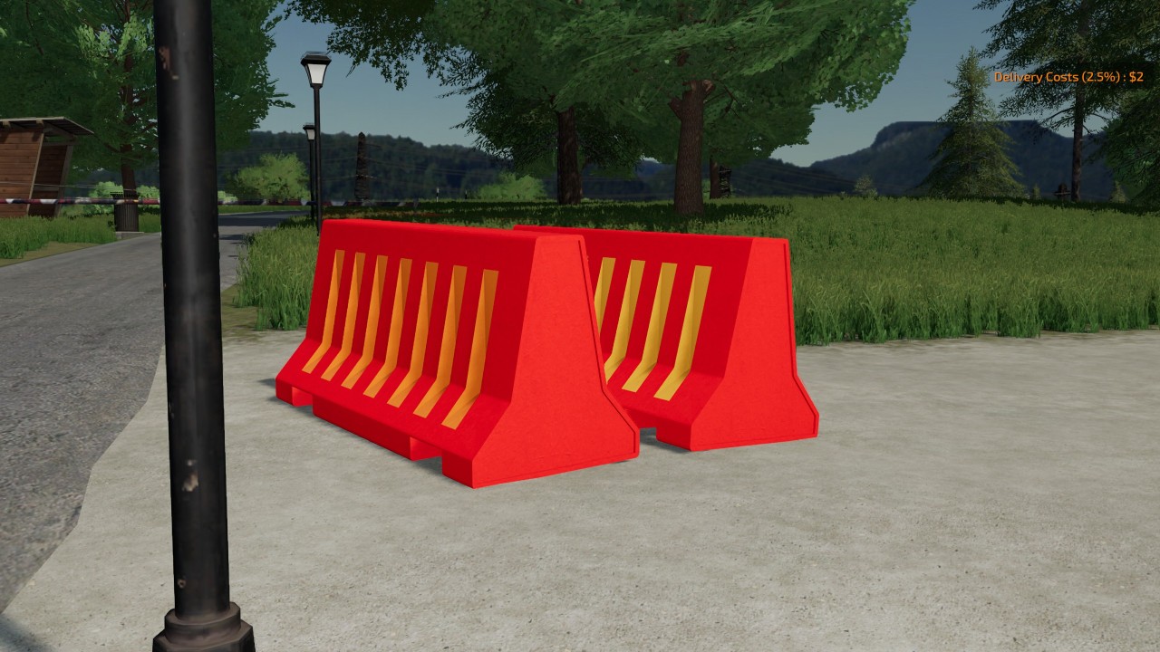 Plastic road barriers