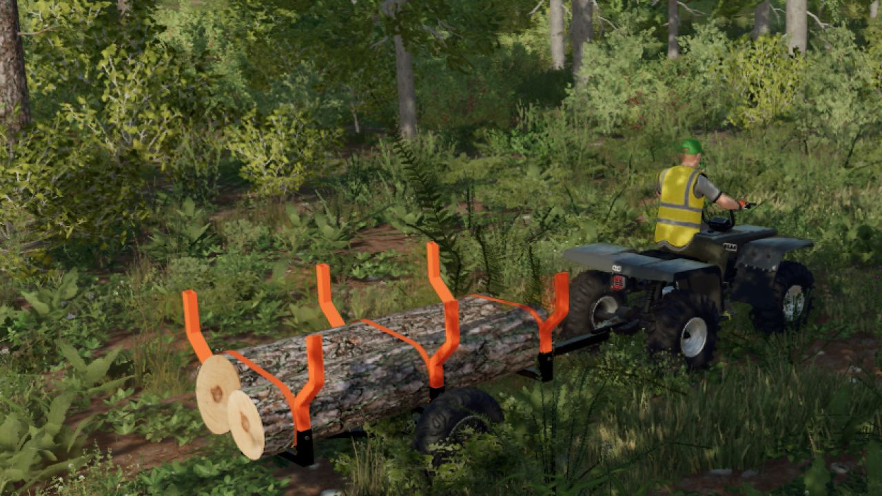 Quad wood trailer