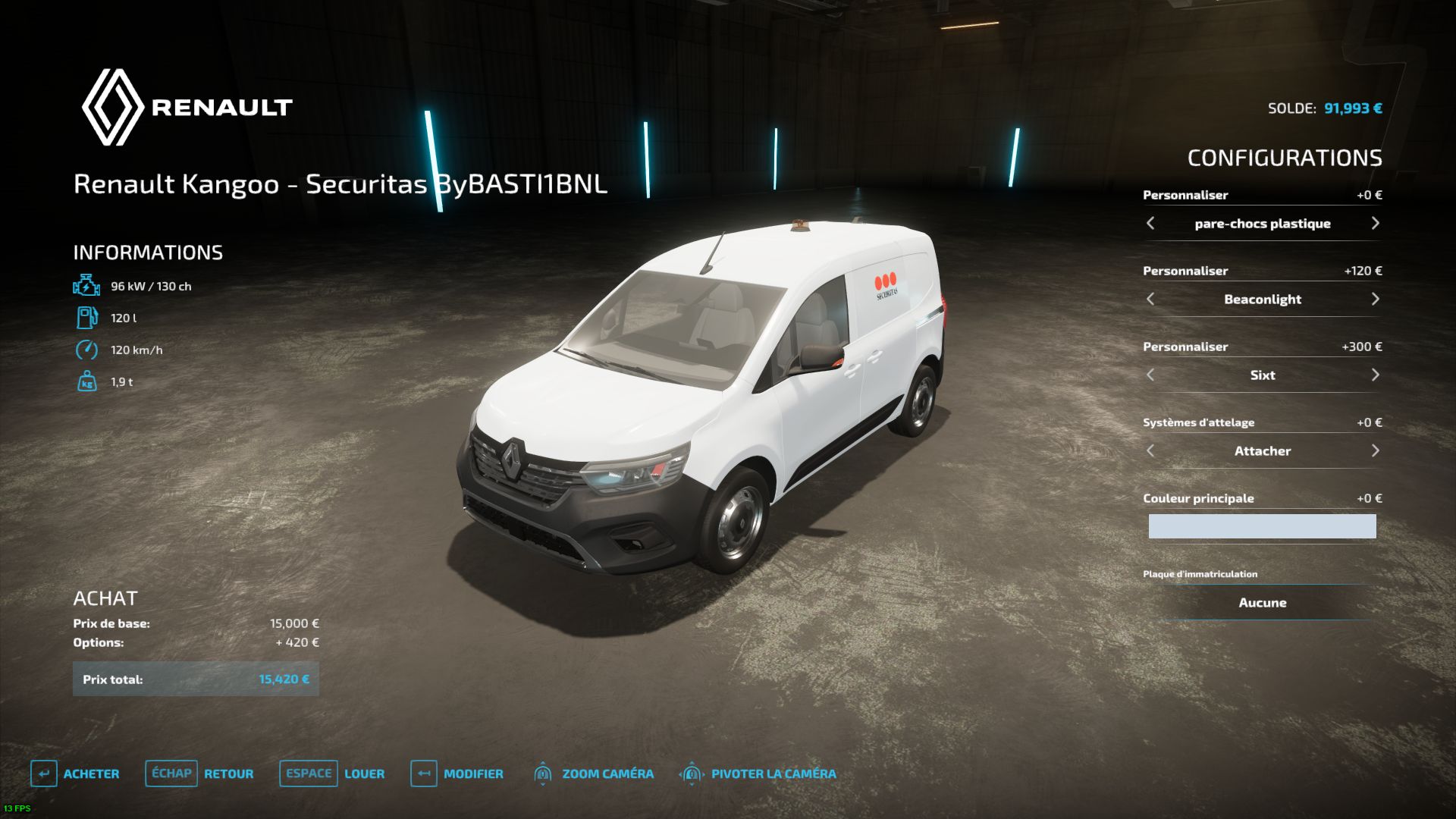 Renault Kangoo III - Sociétés Sécurité/Protection