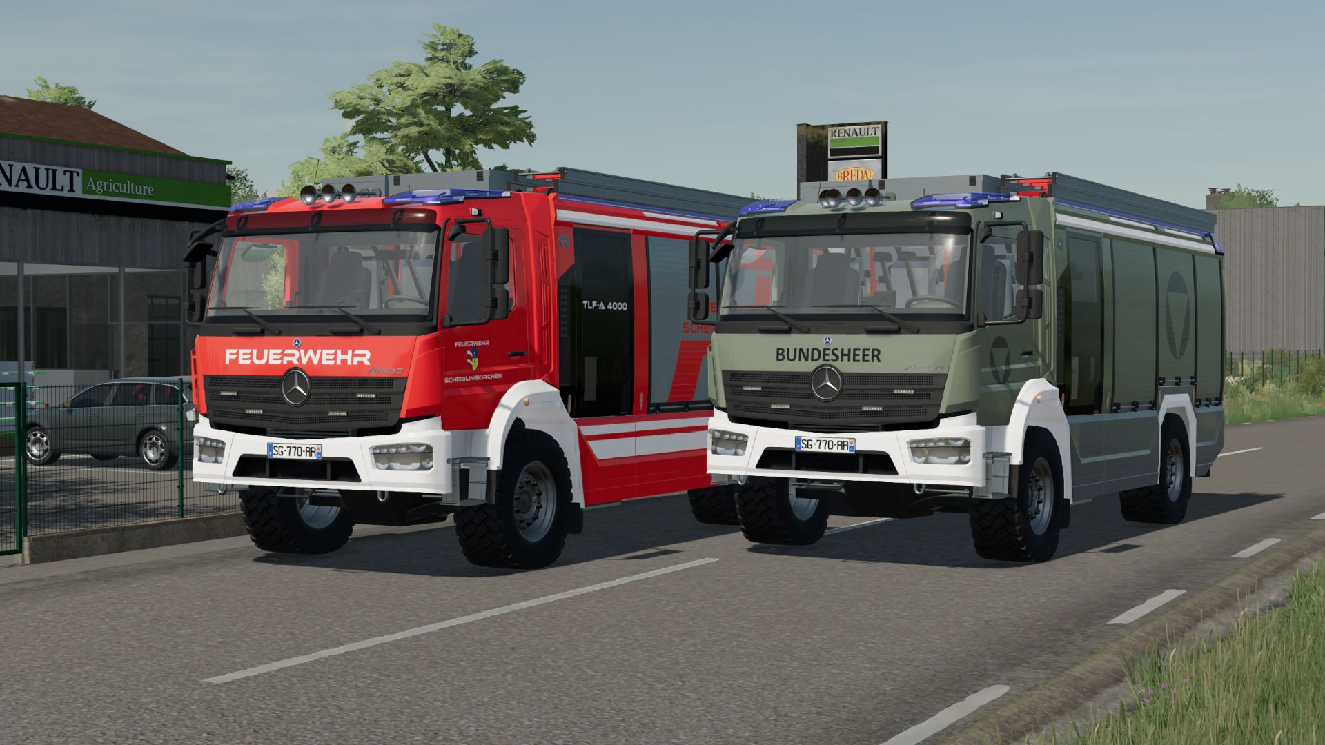 Rosenbauer AT2020 uyarı işareti ile