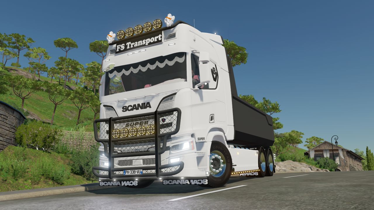 Scania dump trucks and trailers