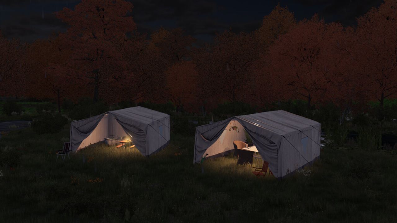 Seasonal Tents (Prefab) FS22 - KingMods