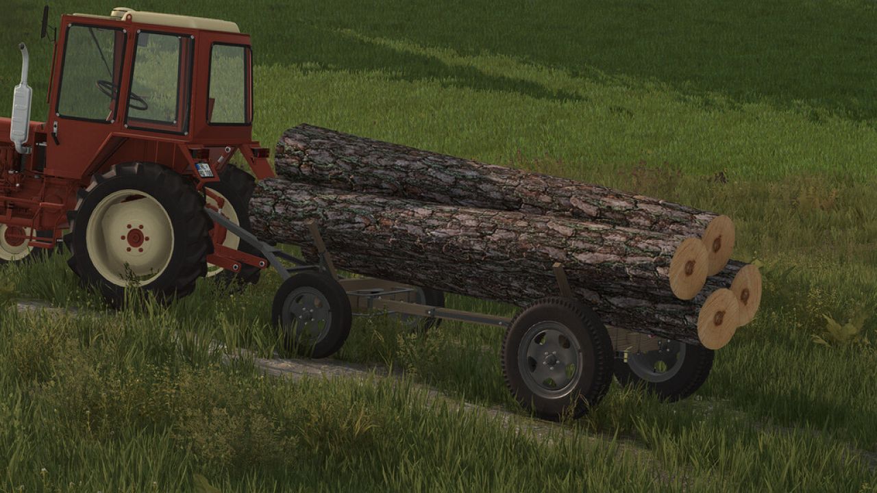 Rimorchio in legno autocostruito