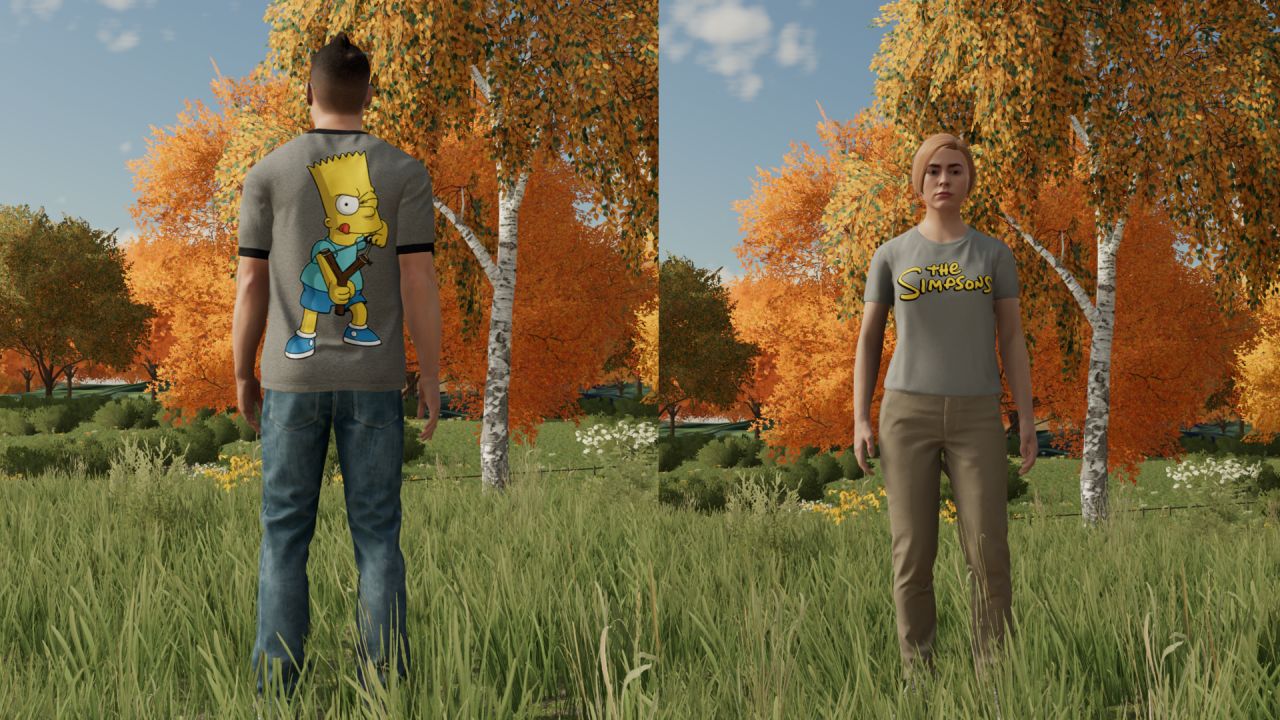 Simpsons clothes pack