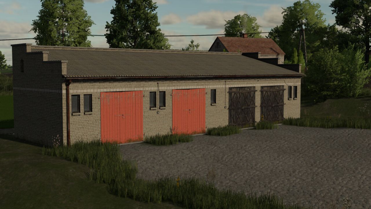 Petit garage en brique