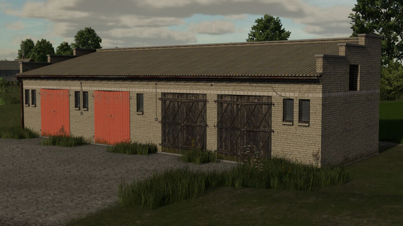 Petit garage en brique