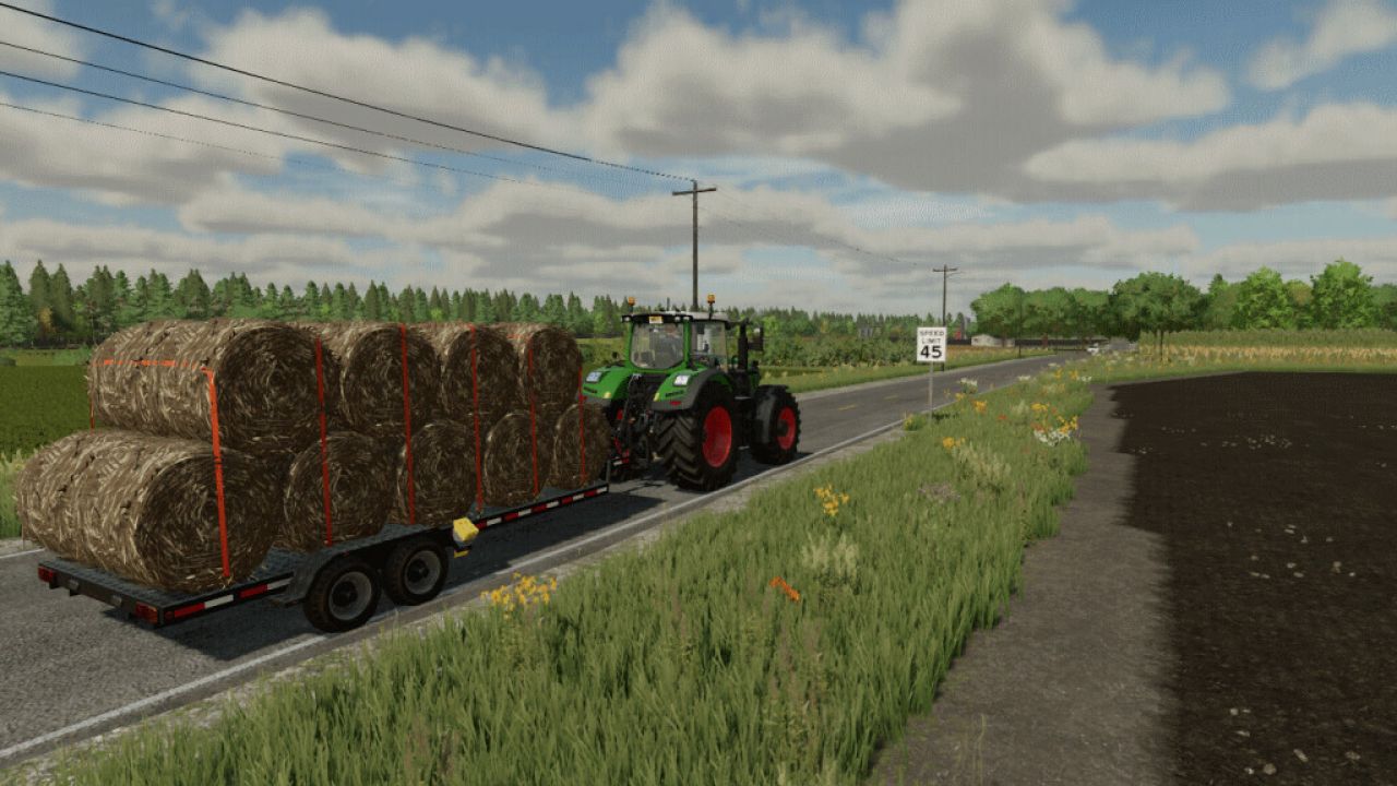 Small Flatbed Trailer Autoload Pack Fs22 Kingmods 6204