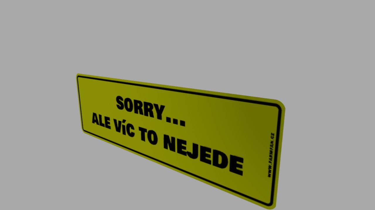 SORRY sticker (cze)