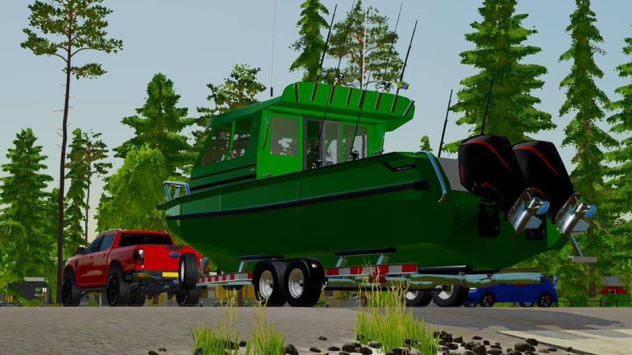 StabiCraft Boat and Trailer FS22 - KingMods