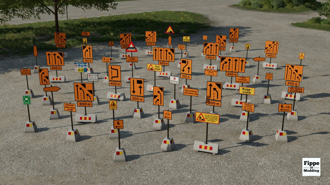 Swedish Construction Sign Pack