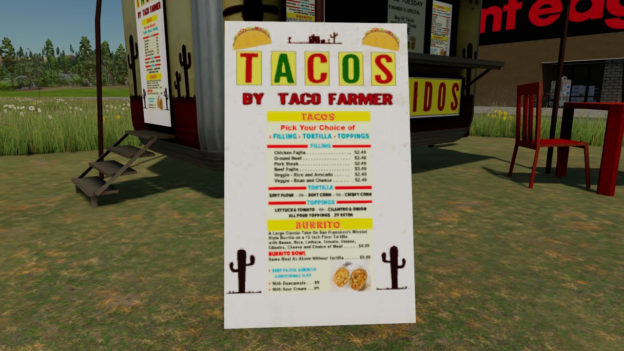 Taco stand