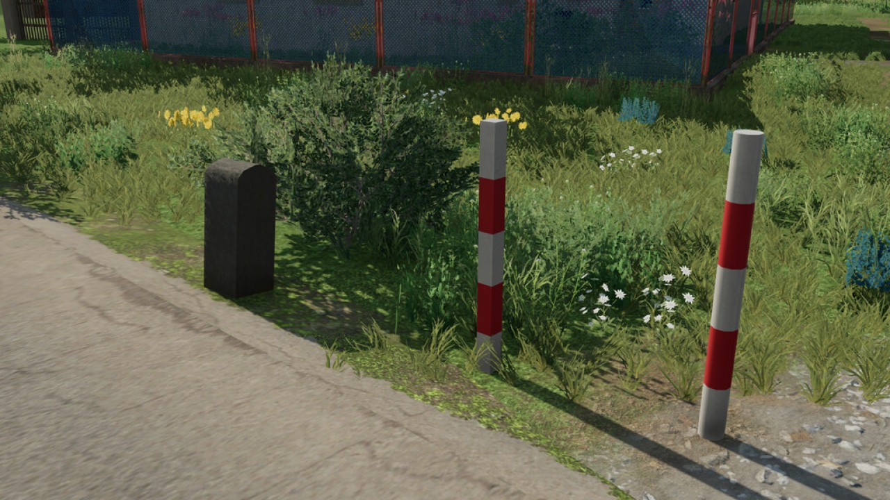 Typical Czech Bollards And Barriers (Prefab)