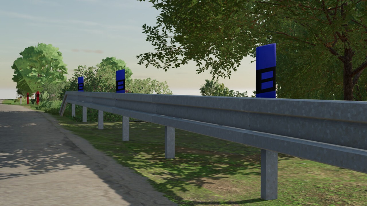 Typical Czech Bollards And Barriers (Prefab)