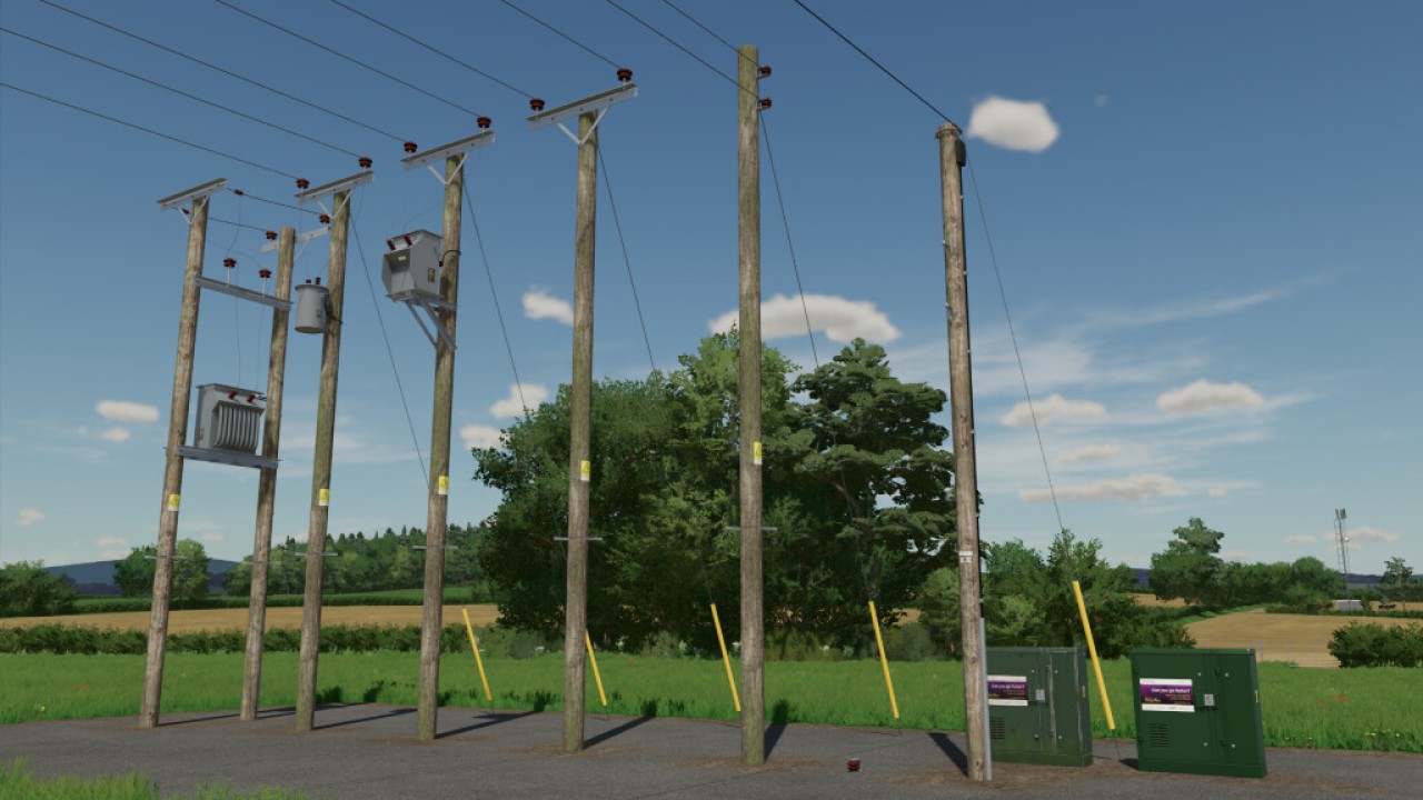 UK Powerline Und Telegraph Pack (Prefab)