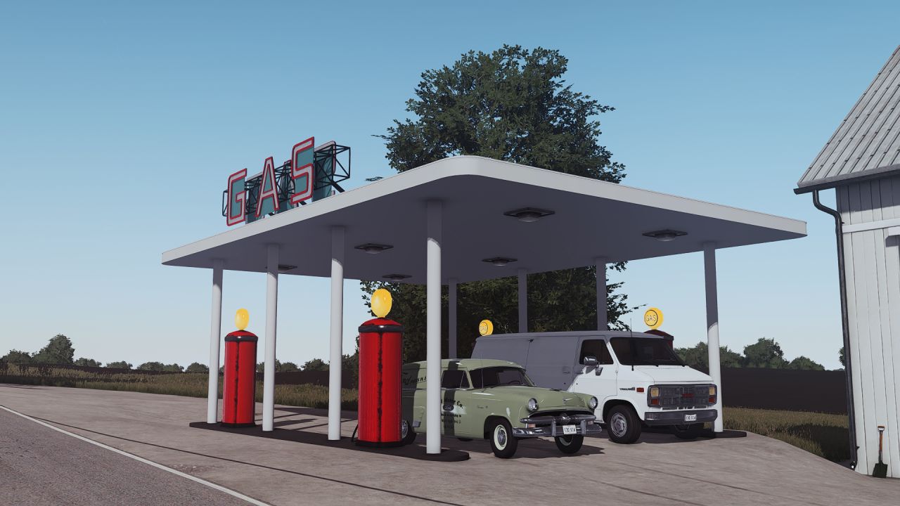 Vintage-Tankstelle