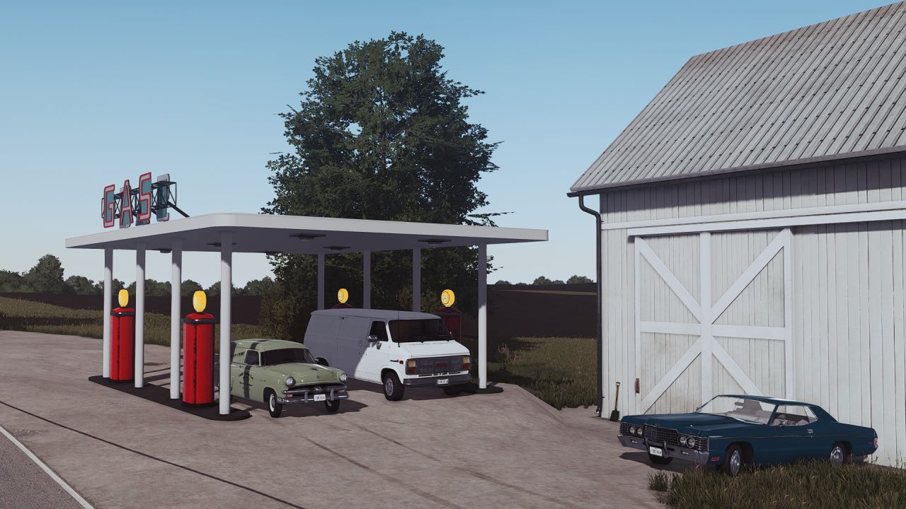 Vintage Gas Station