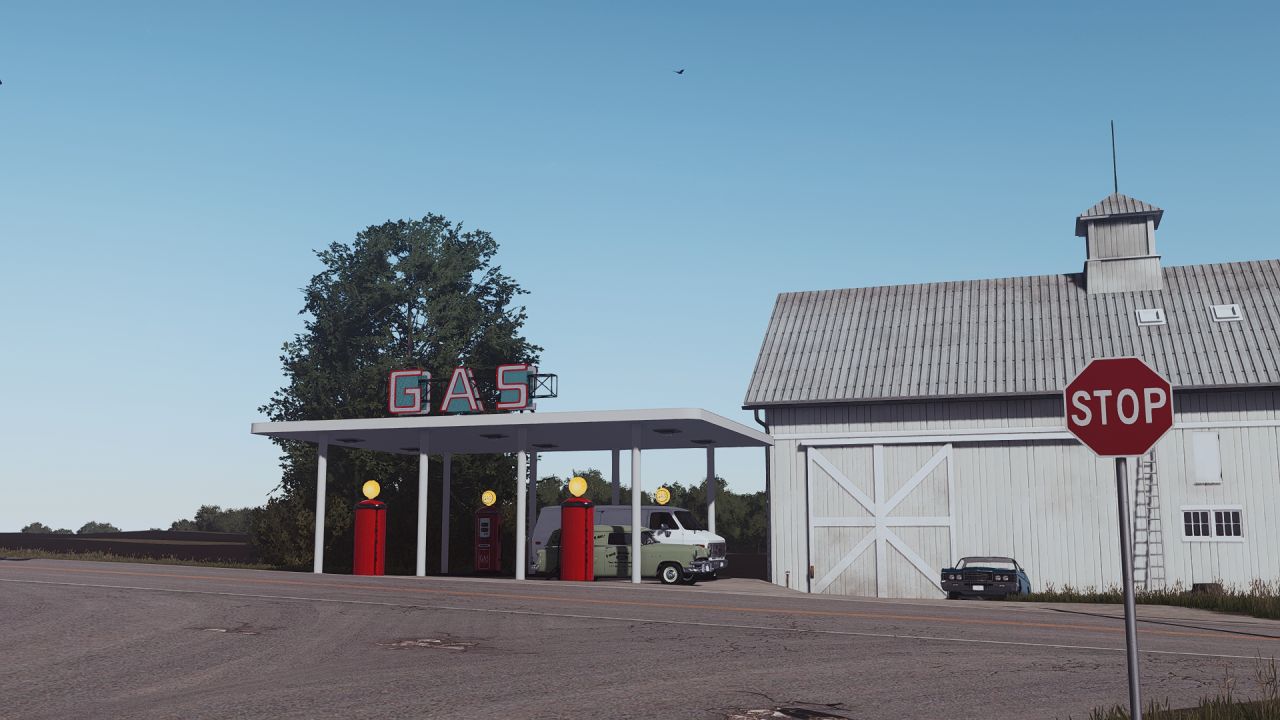 Vintage Gas Station