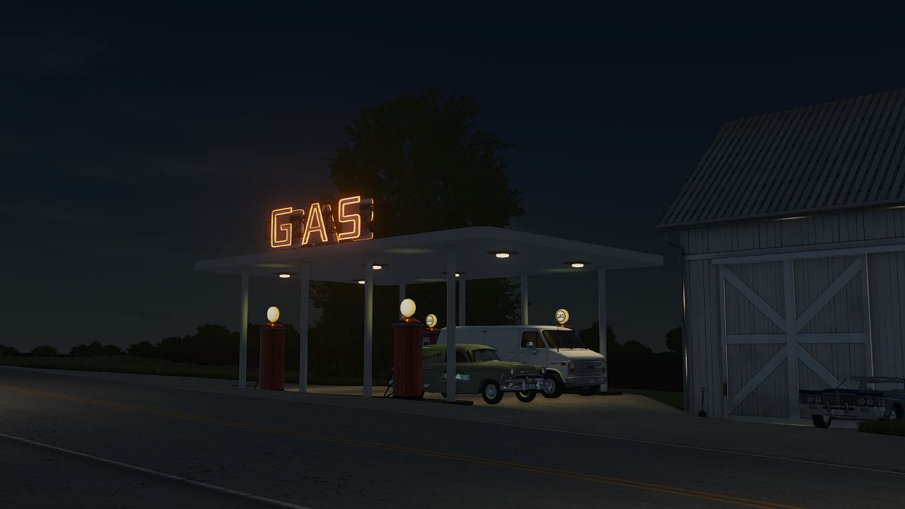 Vintage Gas Station