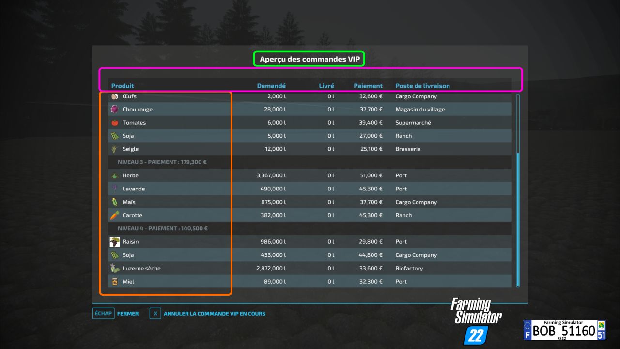 Gestionnaire de commandes VIP (Version Française)