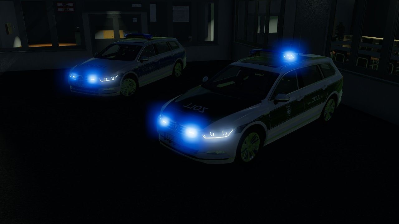 Volkswagen Passat B8 Police Hamburg and Customs Skins