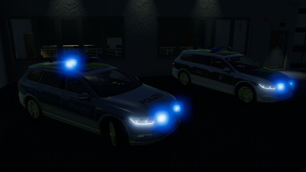 Volkswagen Passat B8 Police Hamburg and Customs Skins