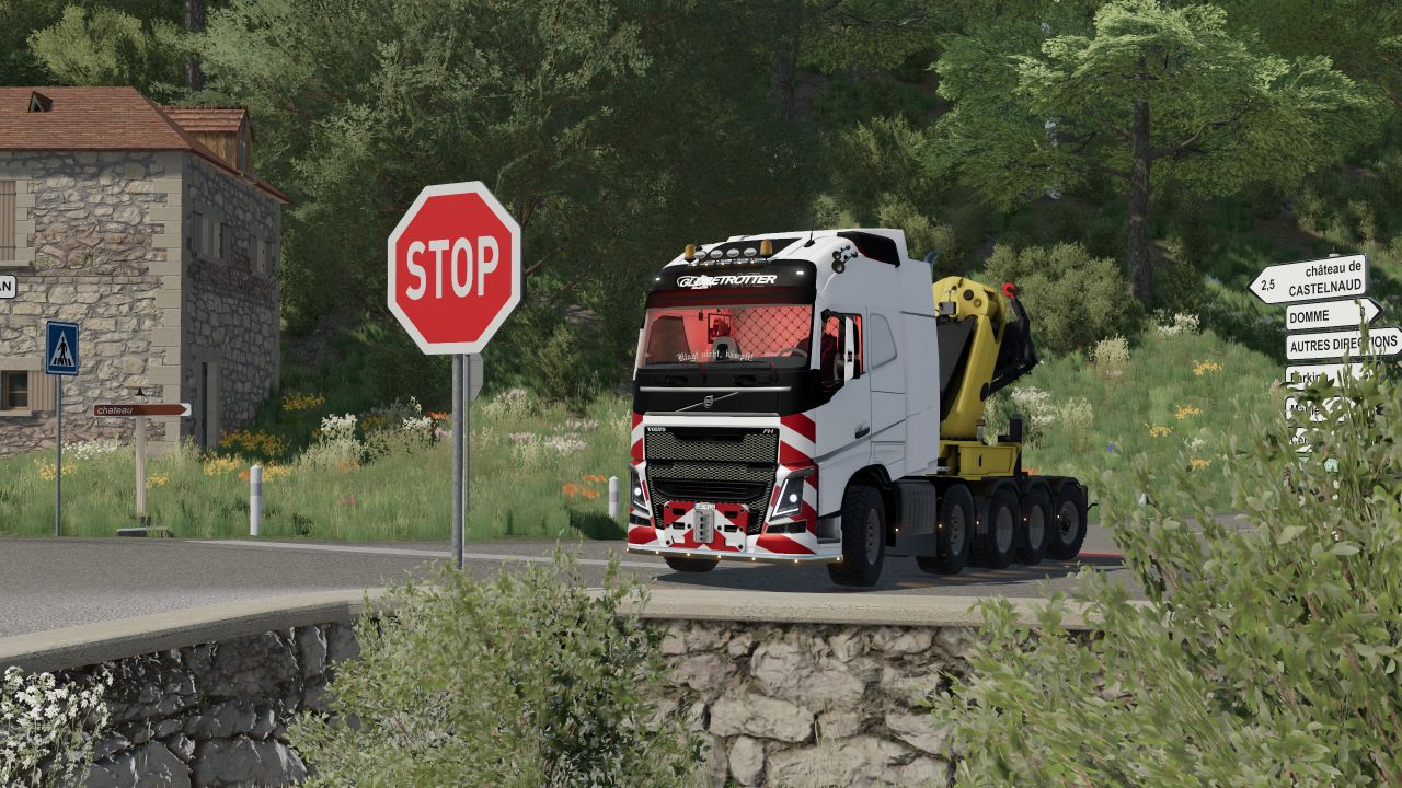 Volvo FH16 5 essieux avec grue Effer