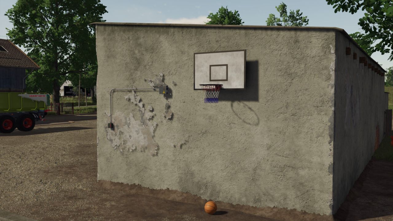 Canasta de baloncesto montada en la pared