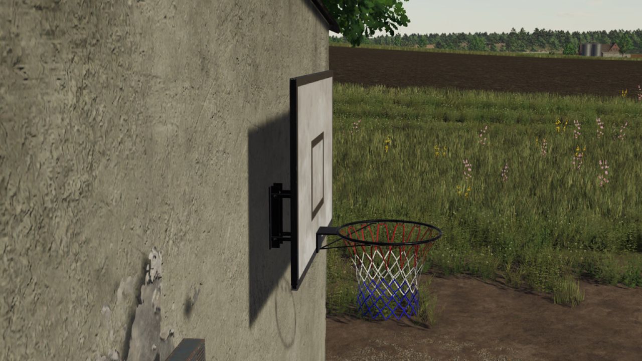 Canasta de baloncesto montada en la pared