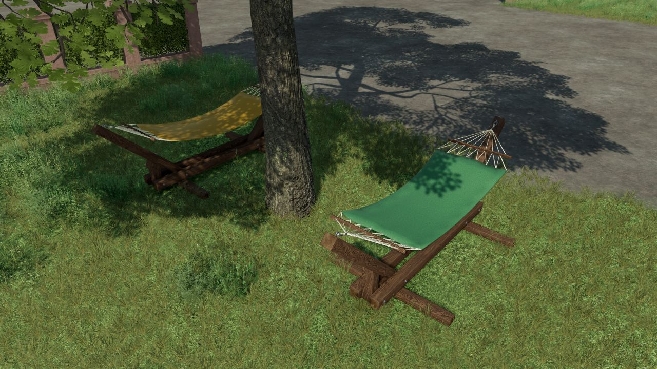 Wooden garden hammock