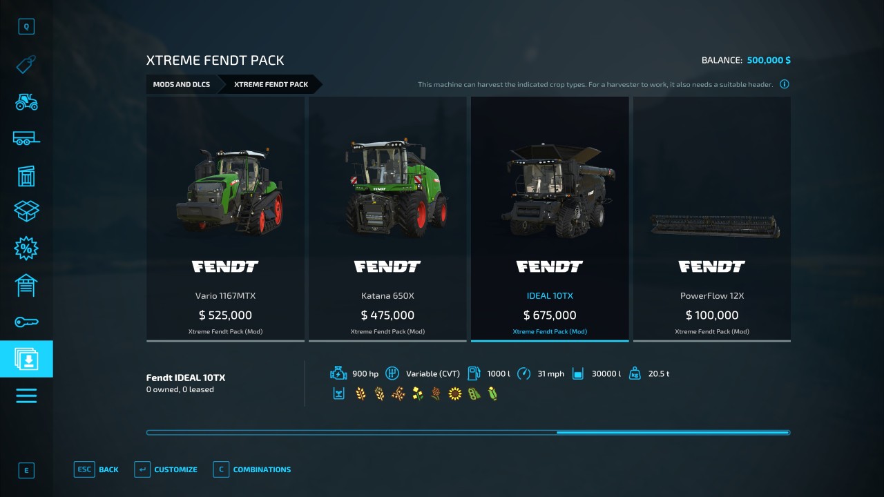 Xtreme Fendt Pack