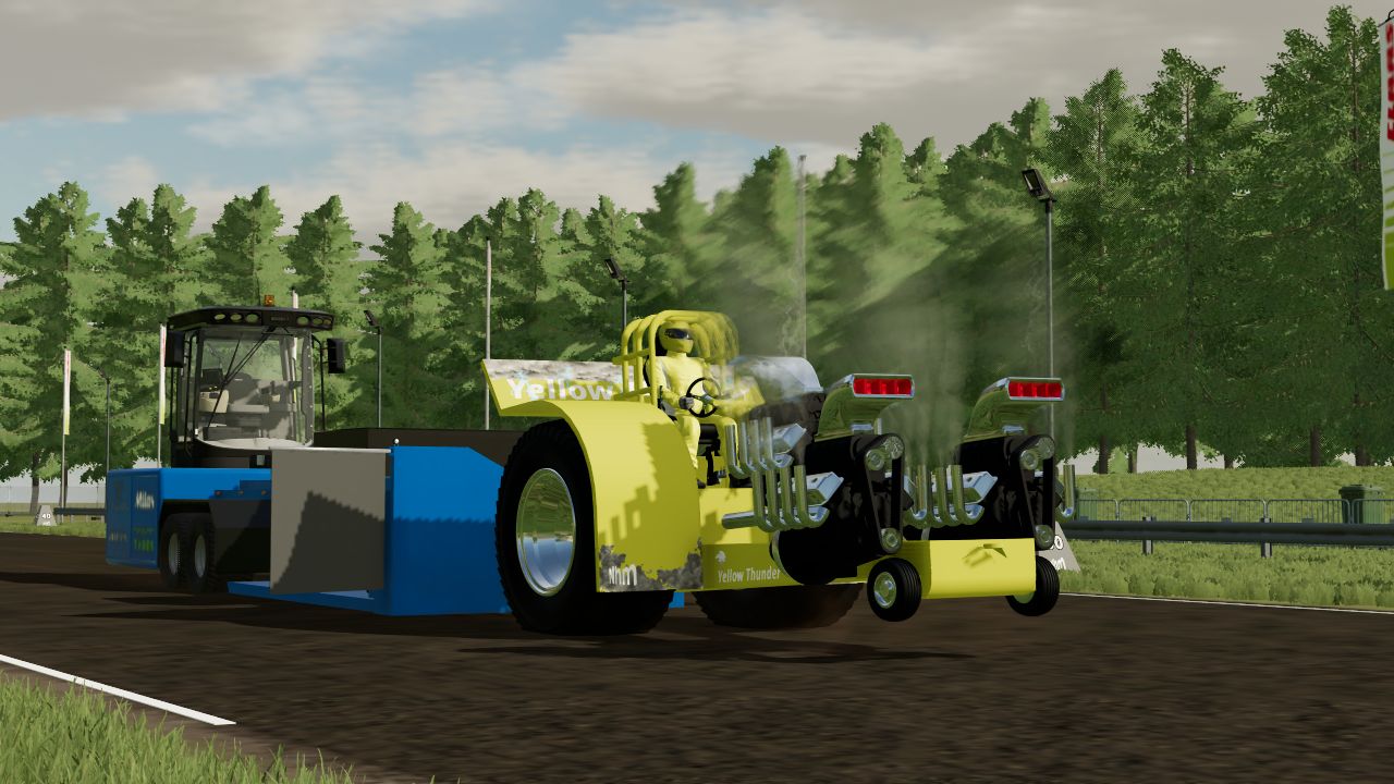 Yellow Thunder Pulling Tractor