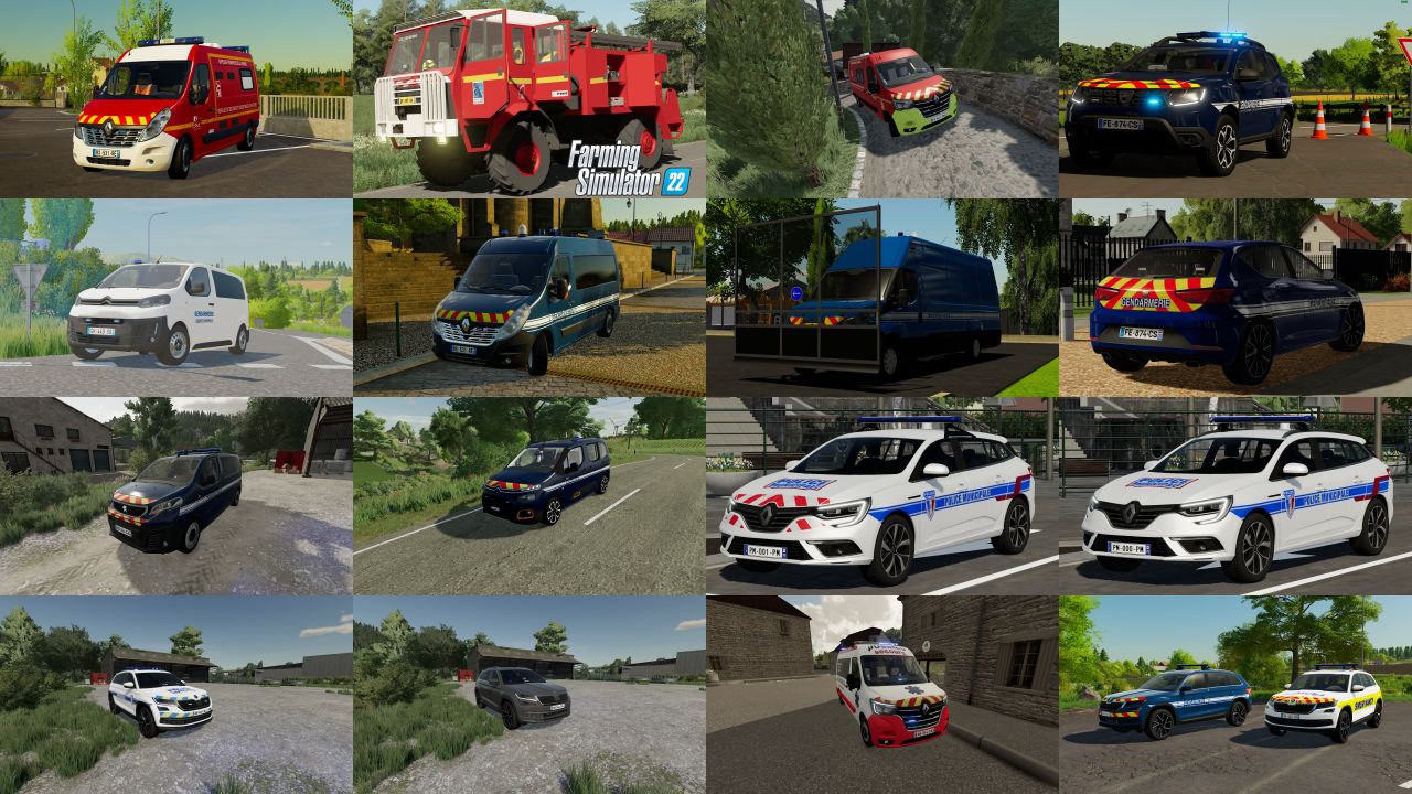 French emergency vehicles