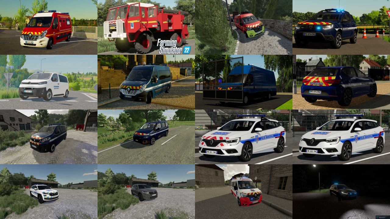 French emergency vehicles