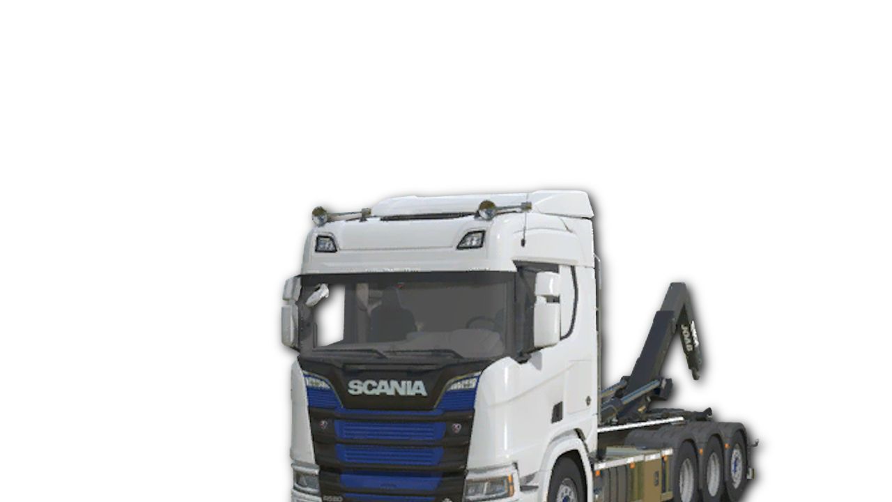 Scania R650 8x4 с крюковым погрузчиком Joab