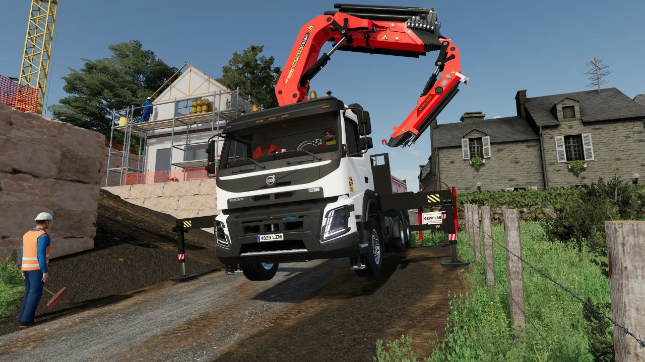 Volvo FMX Palfinger Crane - FS22 Work-In-Progress - KingMods