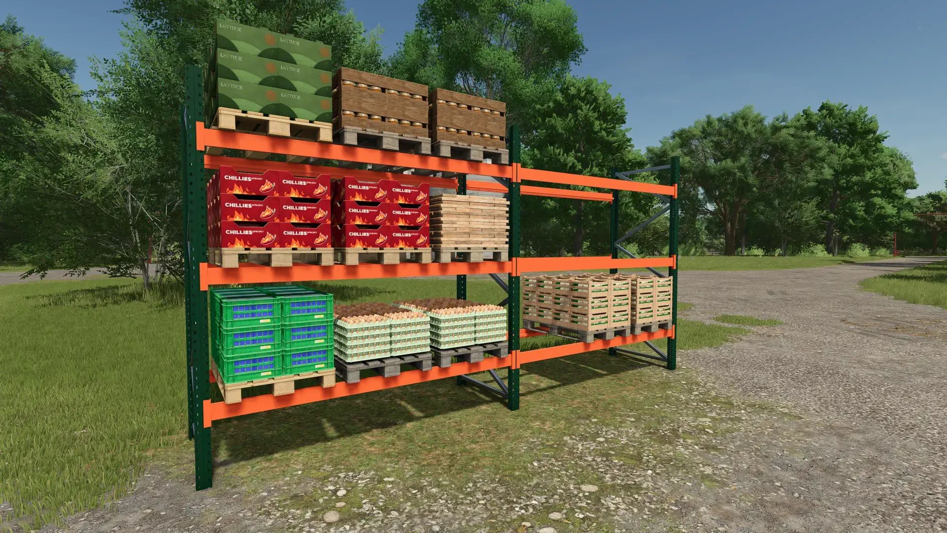 Bale and pallet warehouse