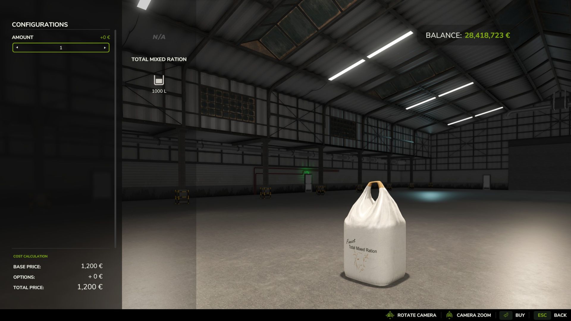 Big bag of total mixed ration FS25 - KingMods