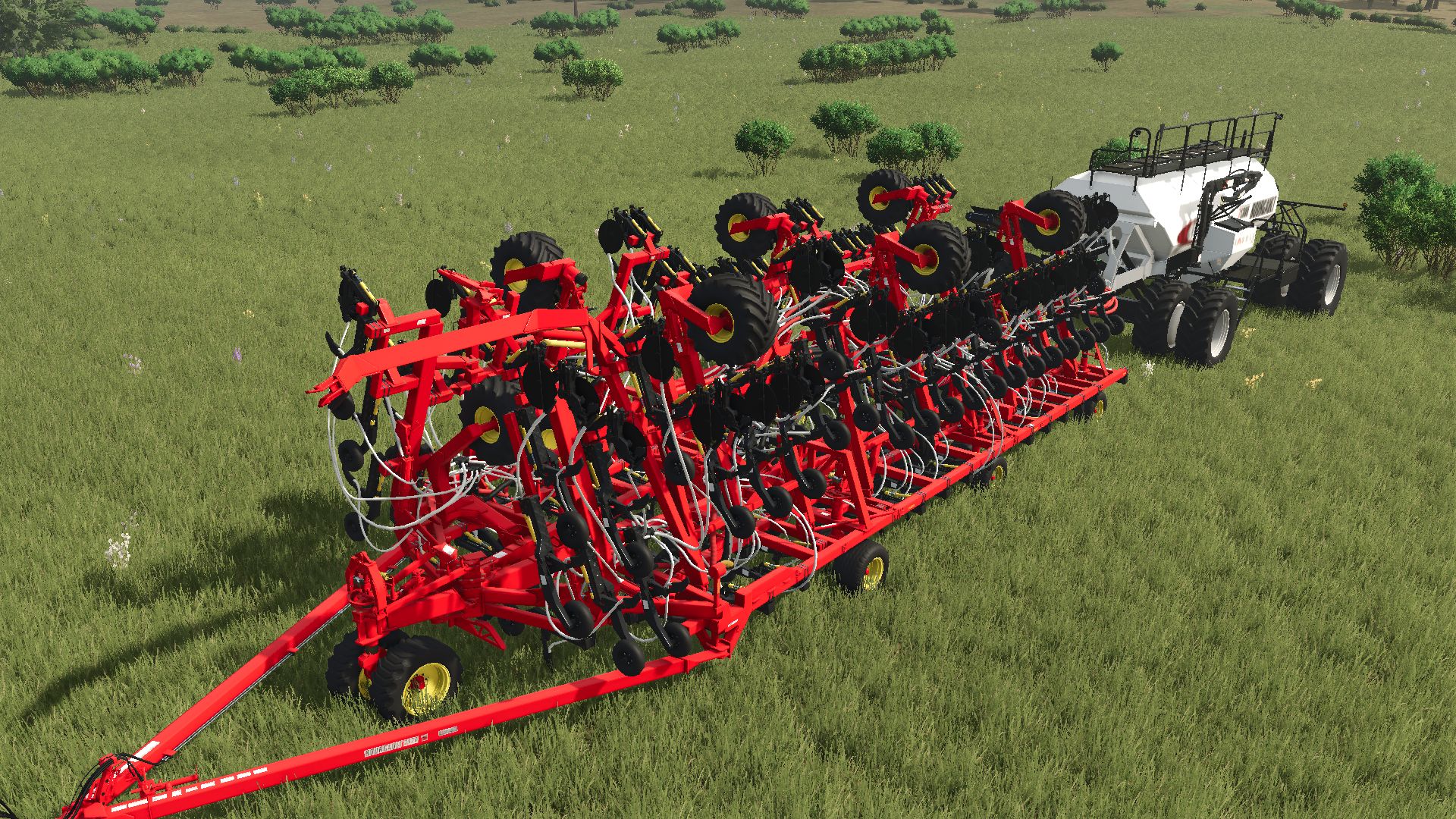 Bourgault 3420-100 Paralink Hoe Drill + 71300 Air Cart