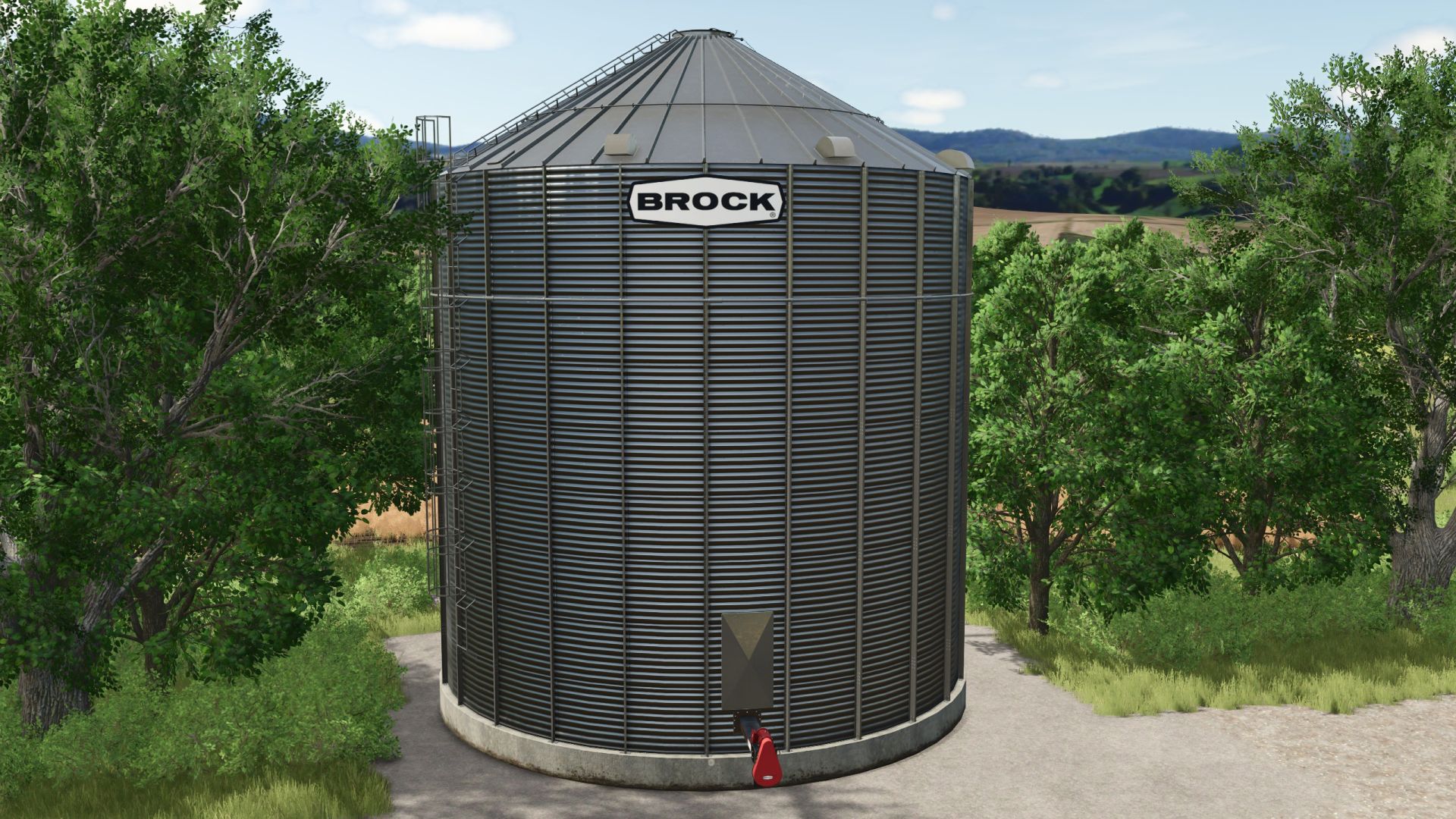 Brock 31,000 bushel grain silo FS25 - KingMods