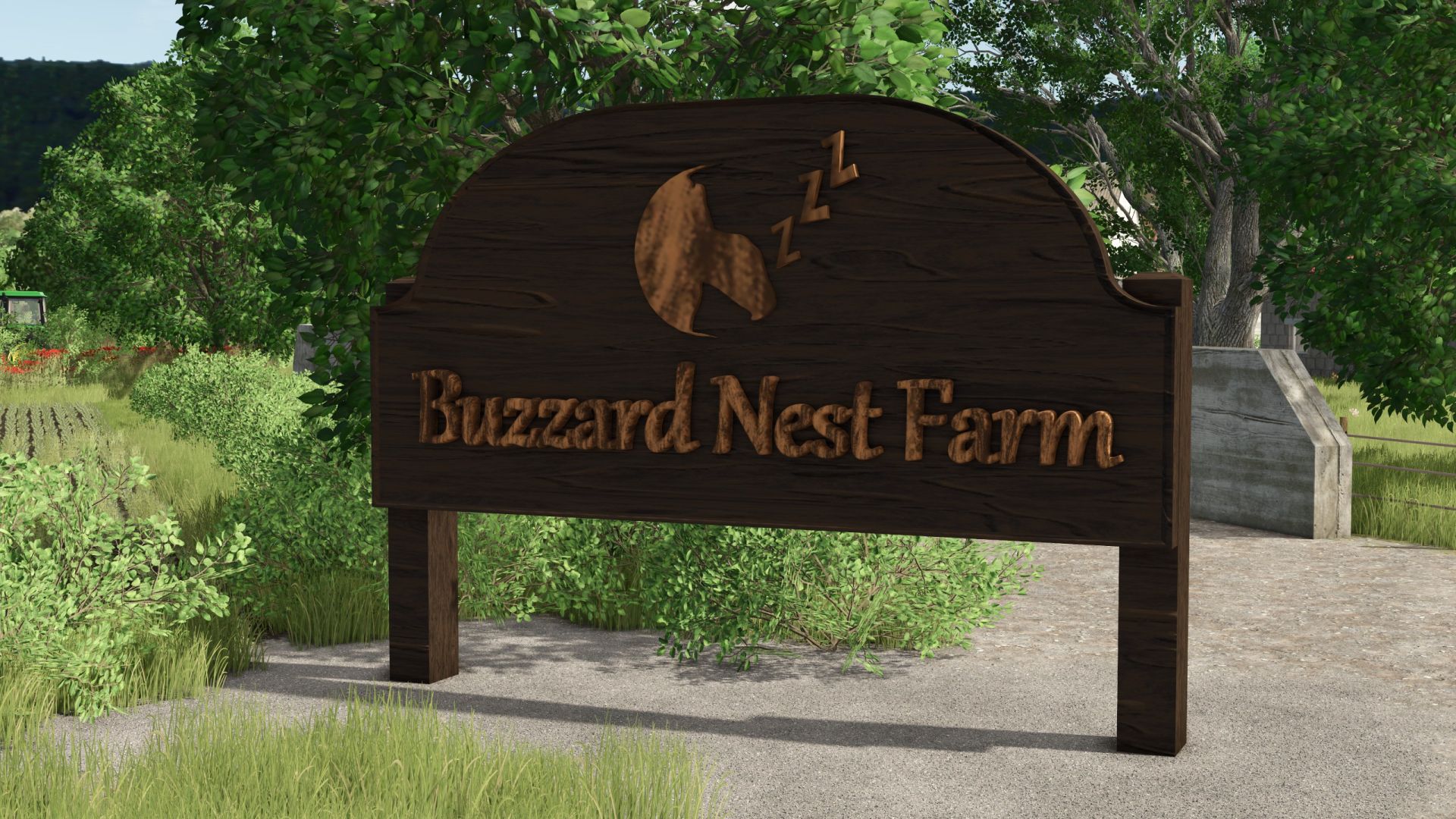 Buzzard nest sign