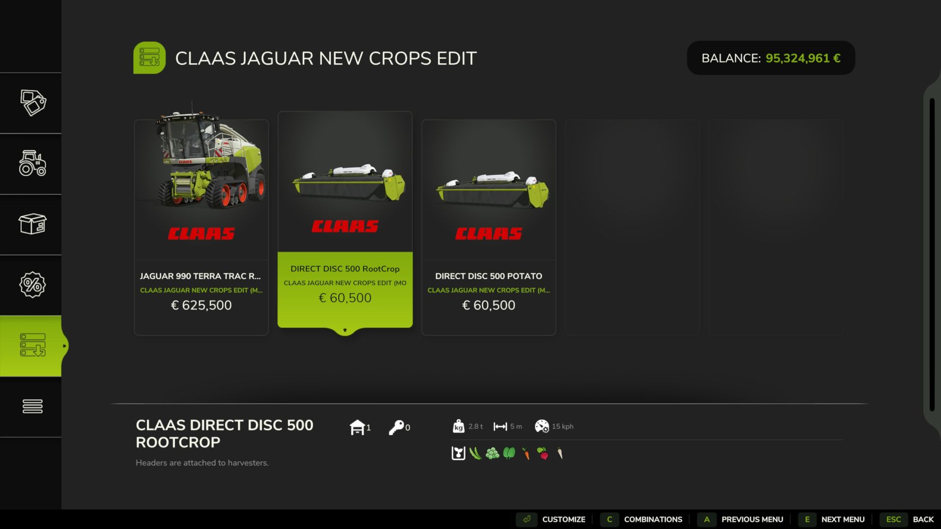 Claas Jaguar Rootcrop