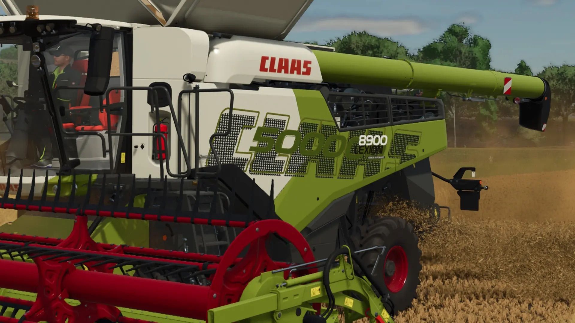 CLAAS Lexion 8900 et barres de coupes