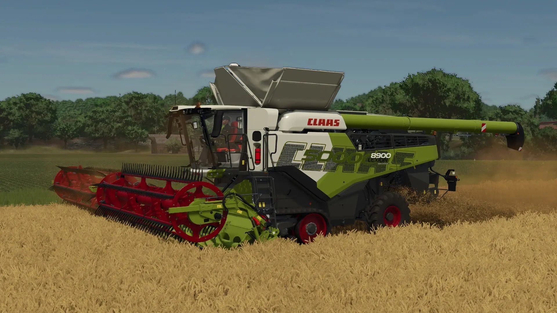 CLAAS Lexion 8900 et barres de coupes