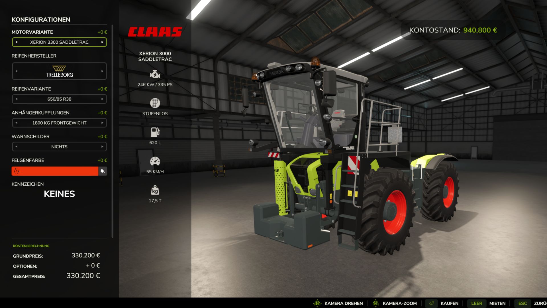 Claas Xerion 3800 Saddle Trac