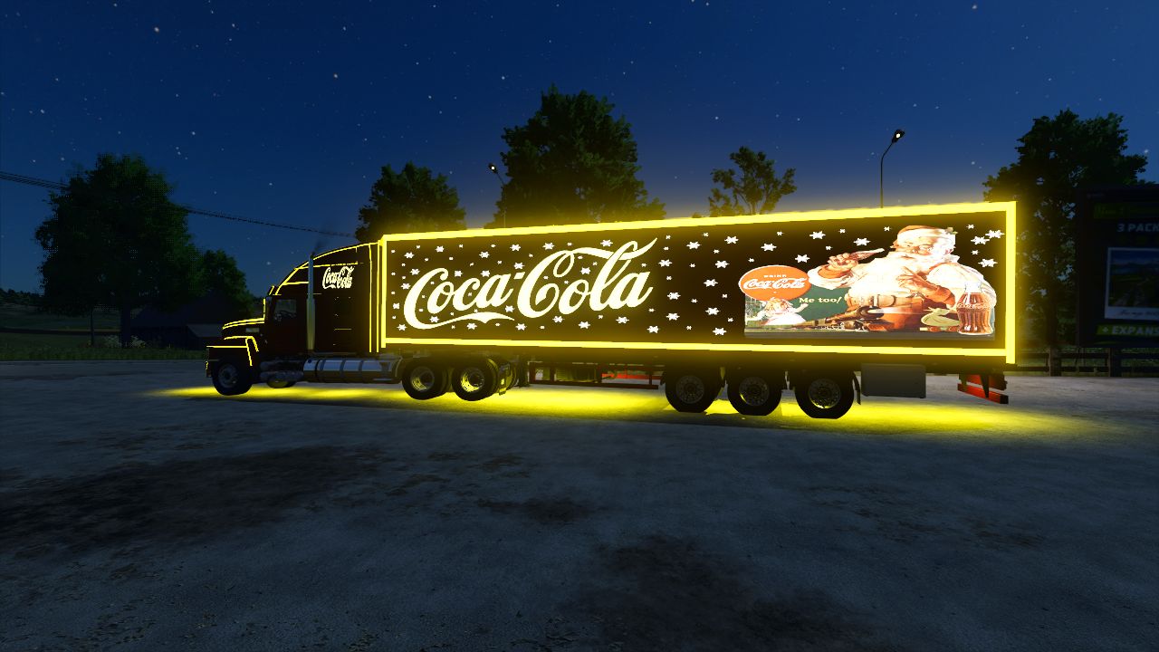 Camión navideño de cola