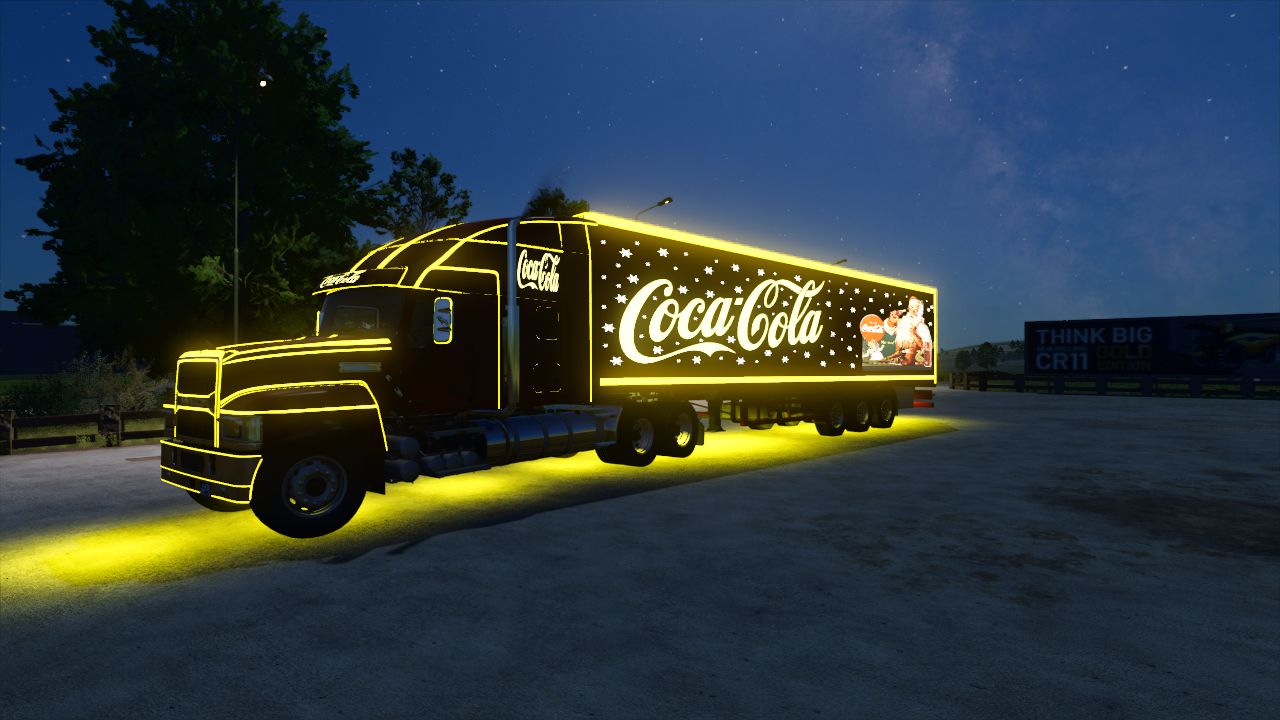 Caminhão de Natal de cola