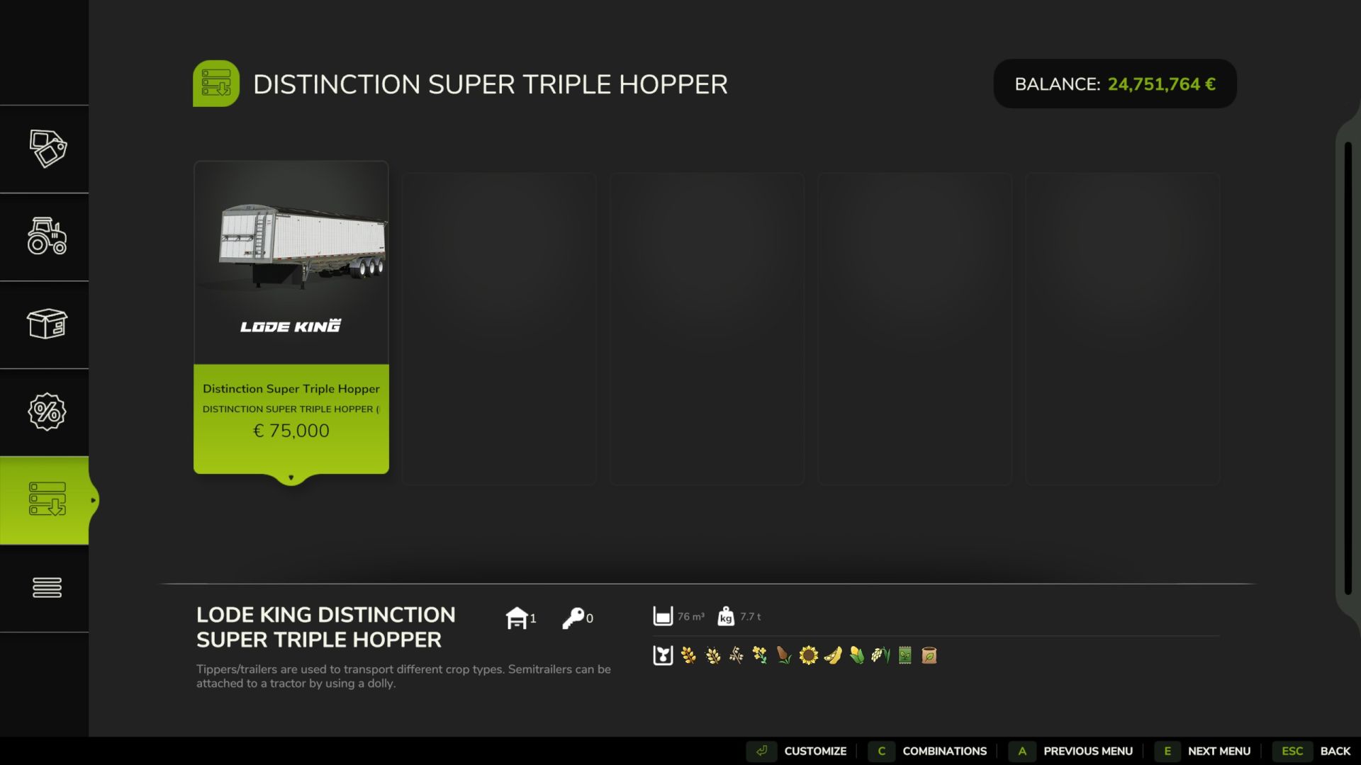 Distinction Super Triple Hopper